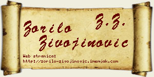 Zorilo Živojinović vizit kartica